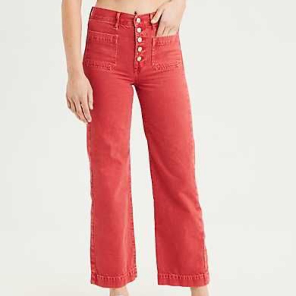 American Eagle wide leg jeans. Only worn once